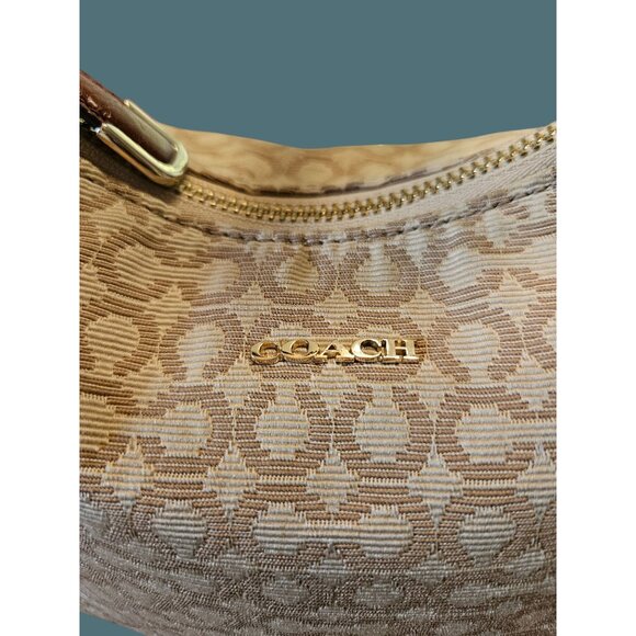 Coach Madison Needelpoint Op Art Fabric Small Top Handle/Crossbody Bag - Picture 5 of 9
